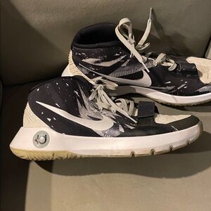 Black and White High-Top Sneakers